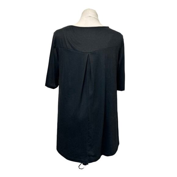 Colorful Abstract Button Embellished Womens Top L - Picture 3 of 7